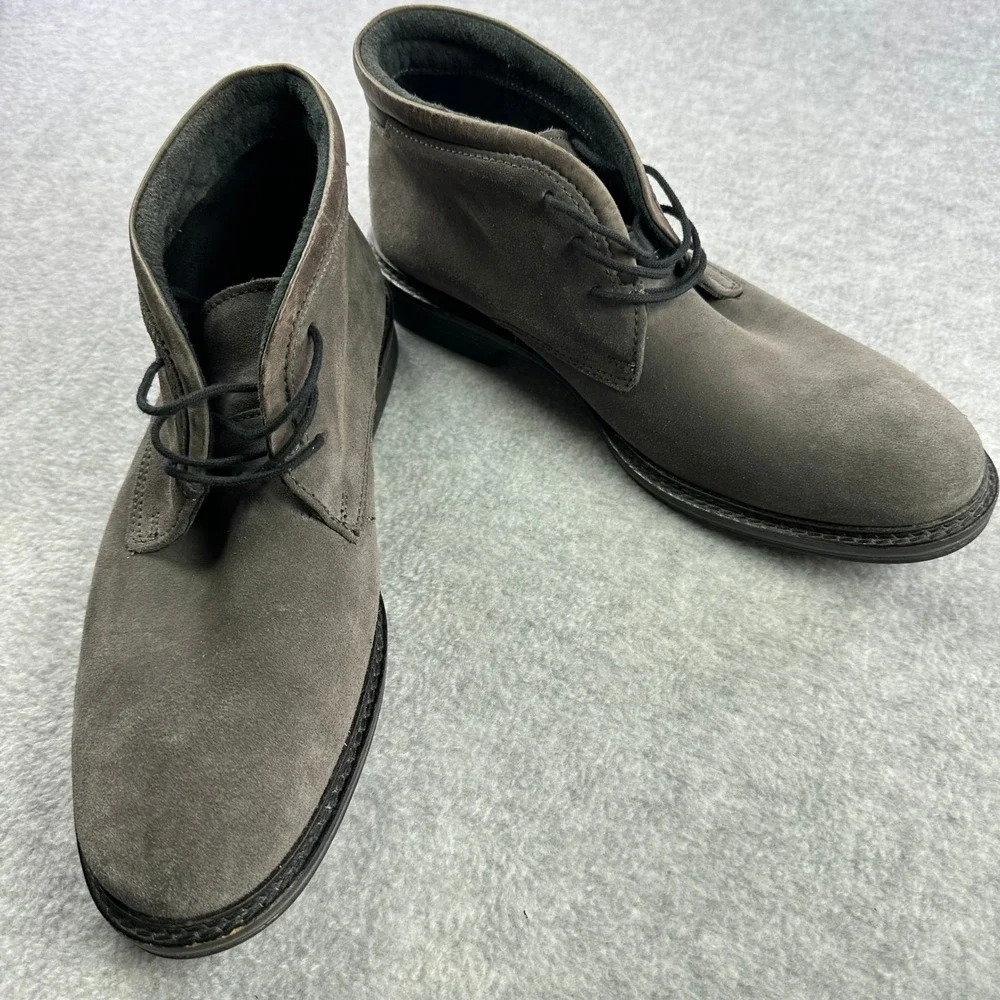 Alfani Gavin Mens Grey Suede Chukka Boots Desert Shoes Size 9.5M WPL 8046